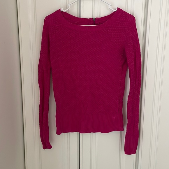 Women’s American Eagle Medium Pink Long Sleeve Shirt - Picture 1 of 3